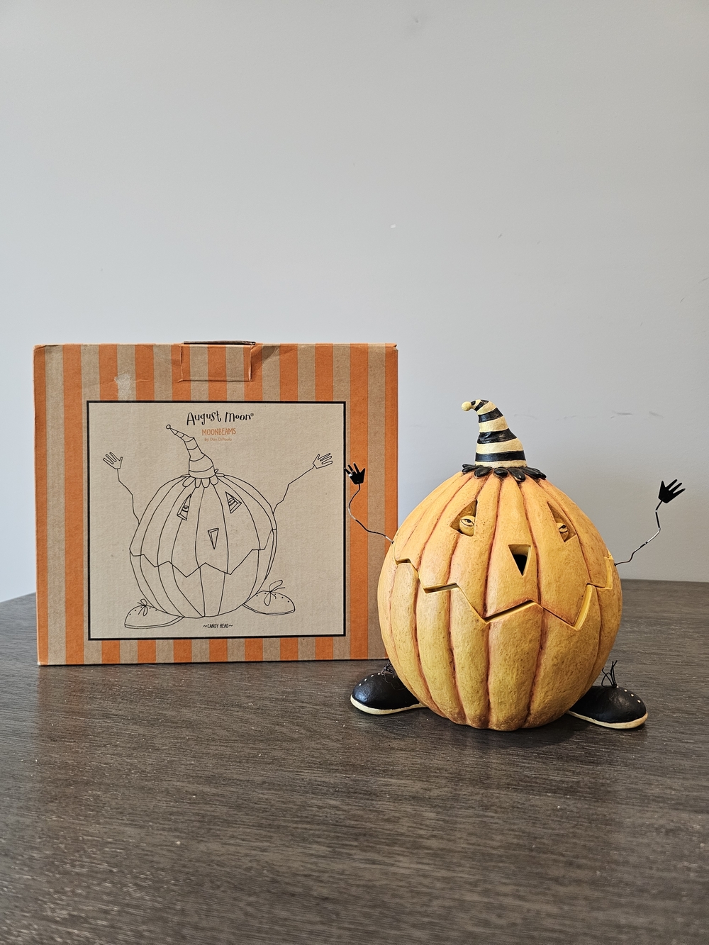August Moon Candy Head Jar Collectible